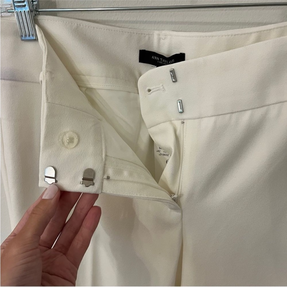 Ann Taylor - NWT - White work professional pants size 6 - Picture 4 of 6